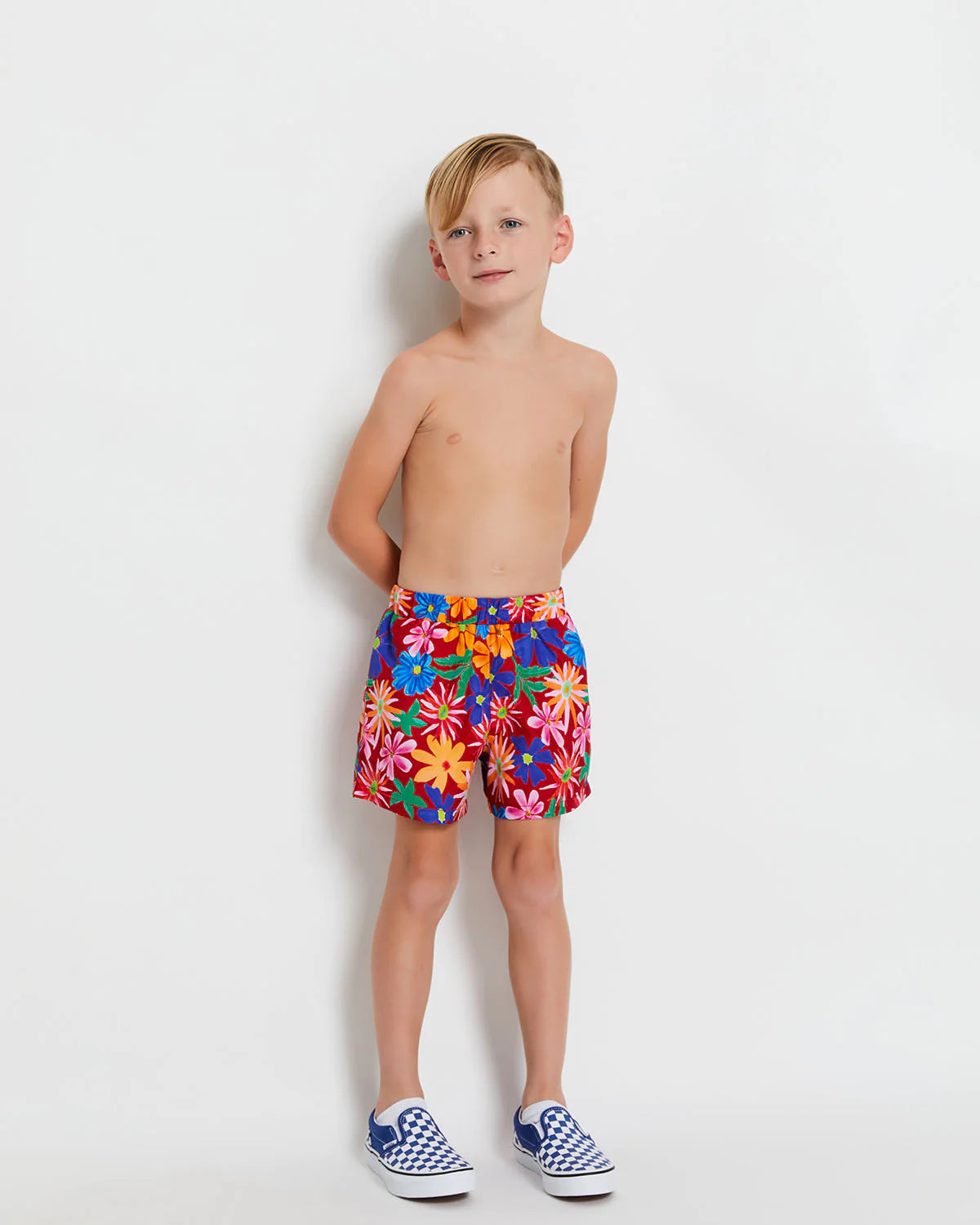 Short de Baño Aster en Rojo