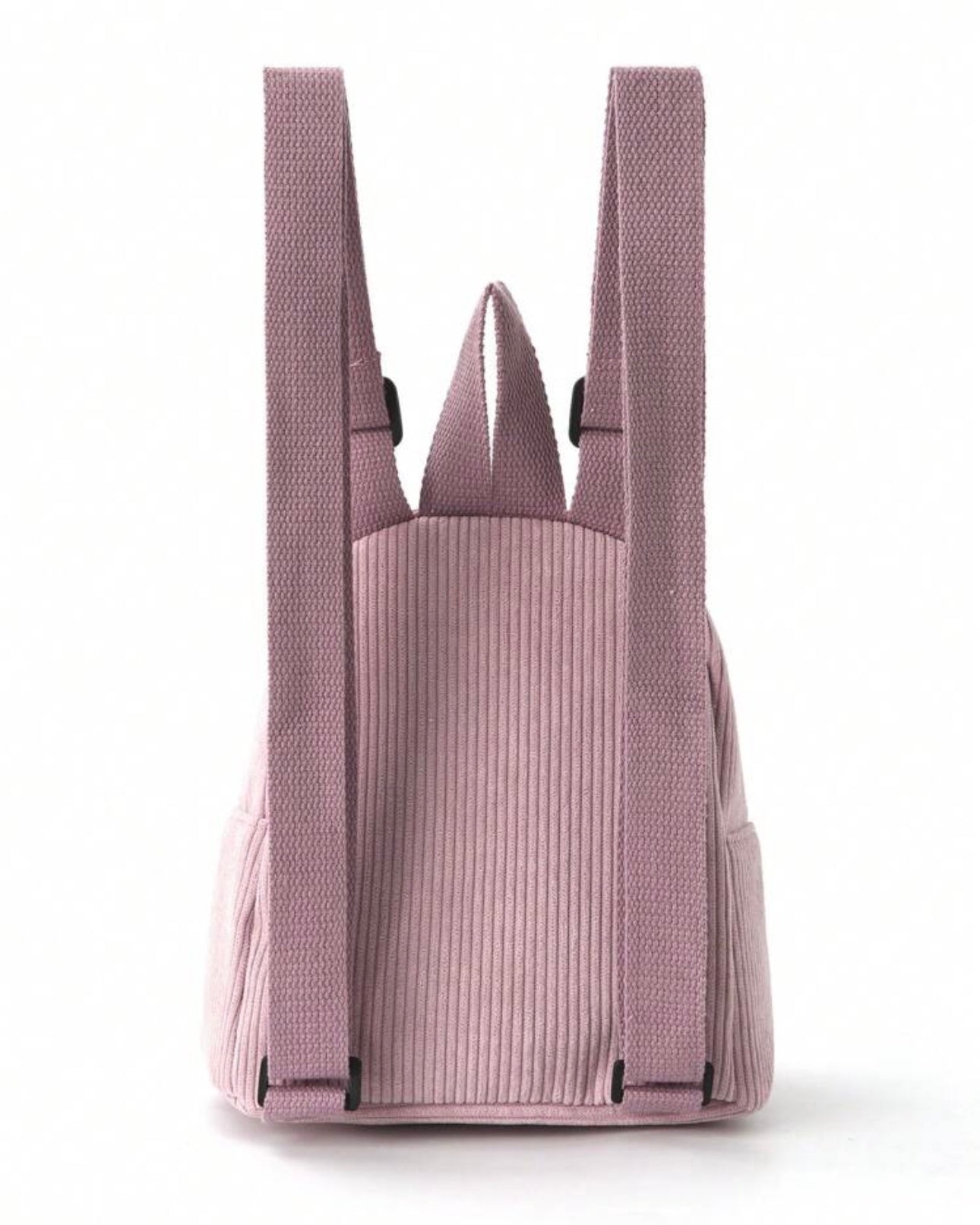 Mini Mochila de Pana Rosa Palo