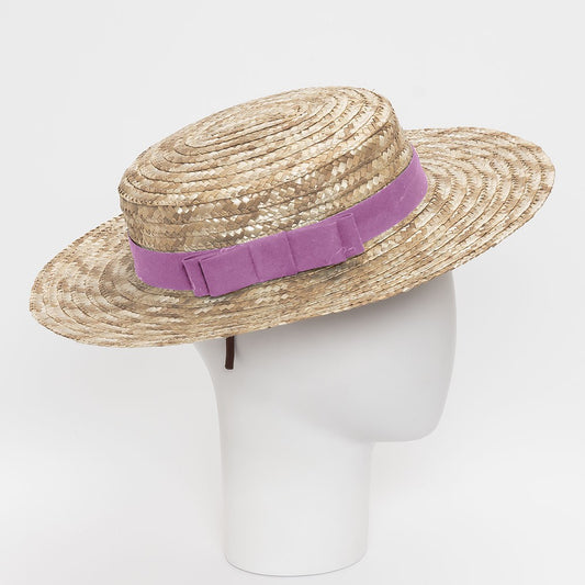 Sombrero Raffia Cinta Rosa